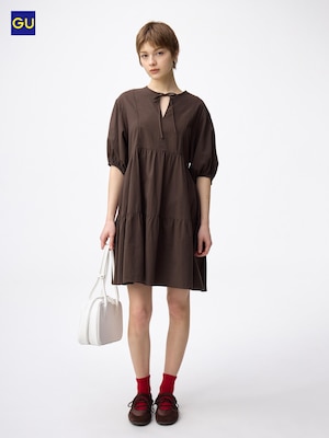 GU티어드튜닉드레스(반팔)