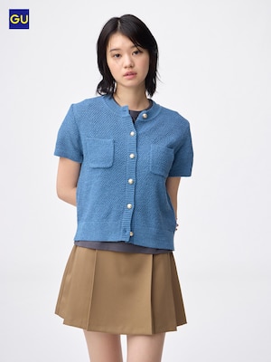 GU메탈버튼가디건(반팔)