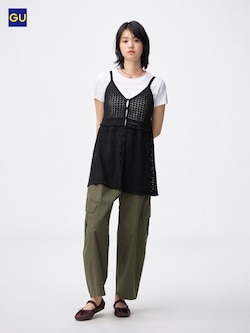 GU레이스스티치니트캐미솔튜닉