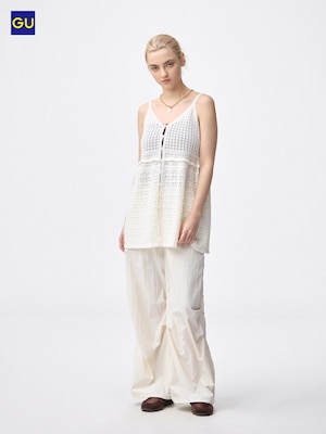 GU레이스스티치니트캐미솔튜닉