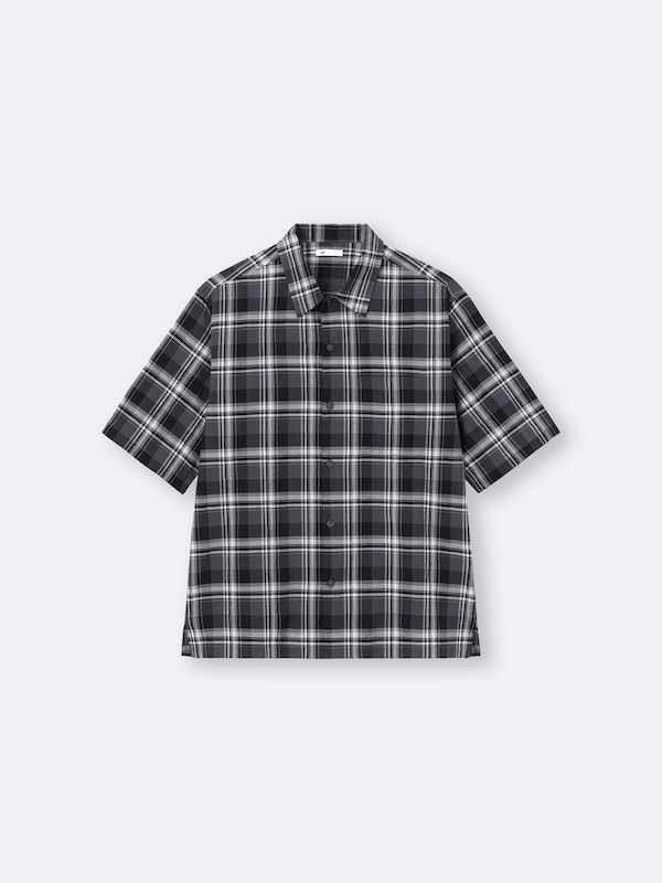 GU텍스처패턴셔츠(반팔)