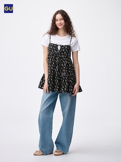 GU플라워프린트캐미솔튜닉