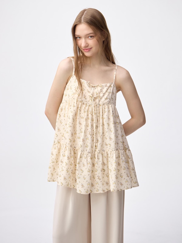 GU플라워프린트캐미솔튜닉