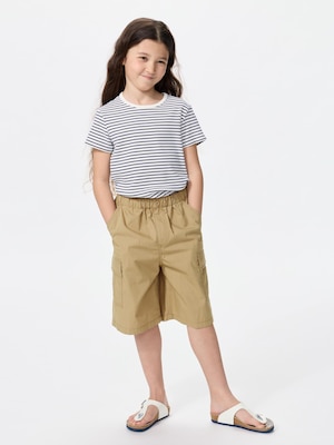 KIDS배기카고하프팬츠
