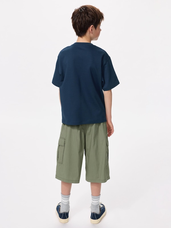 KIDS배기카고하프팬츠