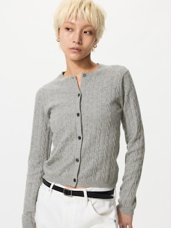 케이블크루넥가디건