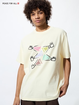 PEACE FOR ALL 그래픽T(레귤러핏)DFF