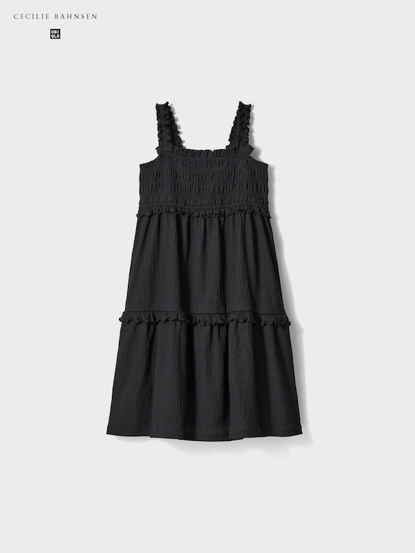 GIRLS셔링원피스(슬리브리스)무지