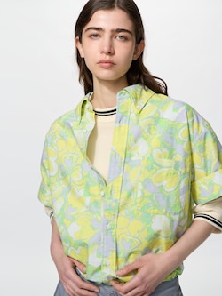옥스포드오버사이즈셔츠(반팔)프린트