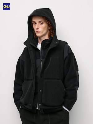 GU후리스후디드오버사이즈베스트 ENGINEERED GARMENTS