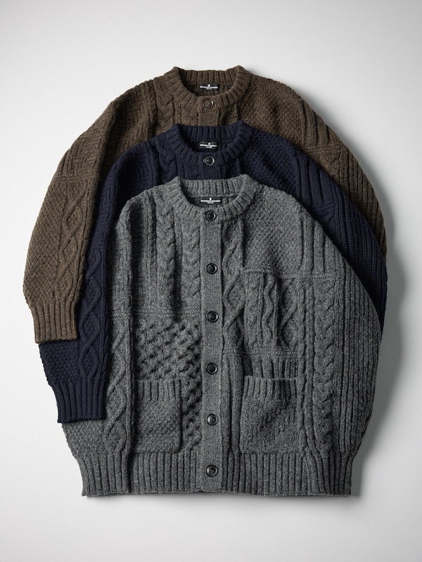 GU케이블크루넥가디건 ENGINEERED GARMENTS