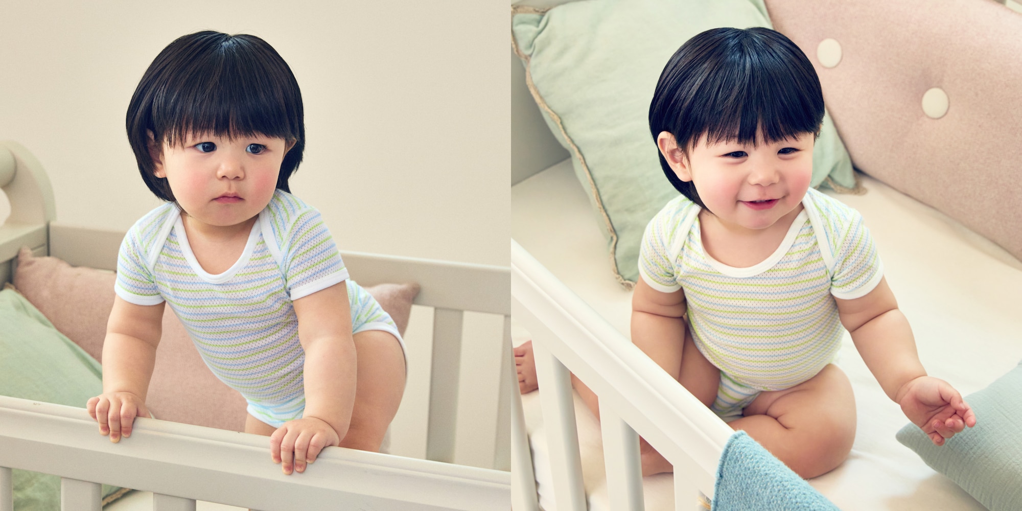 연약한 아기 피부를 위해 디자인된 유니클로 바디수트