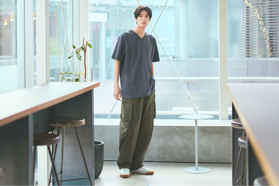 와이드 핏 카고 팬츠