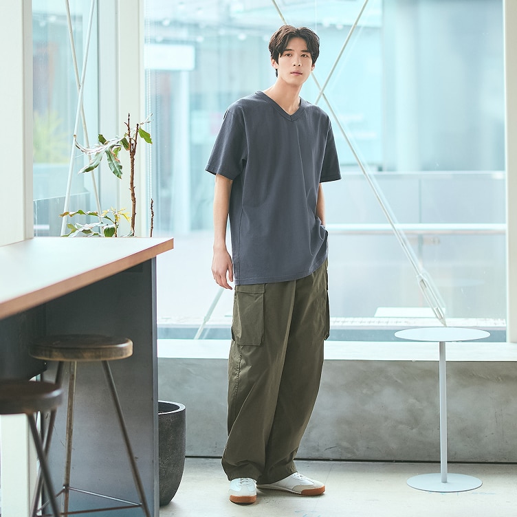 와이드 핏 카고 팬츠