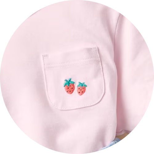 베이비활동량이 많은 아기들을 위해  움직이기 쉽고, 갈아 입히기도 쉽게!