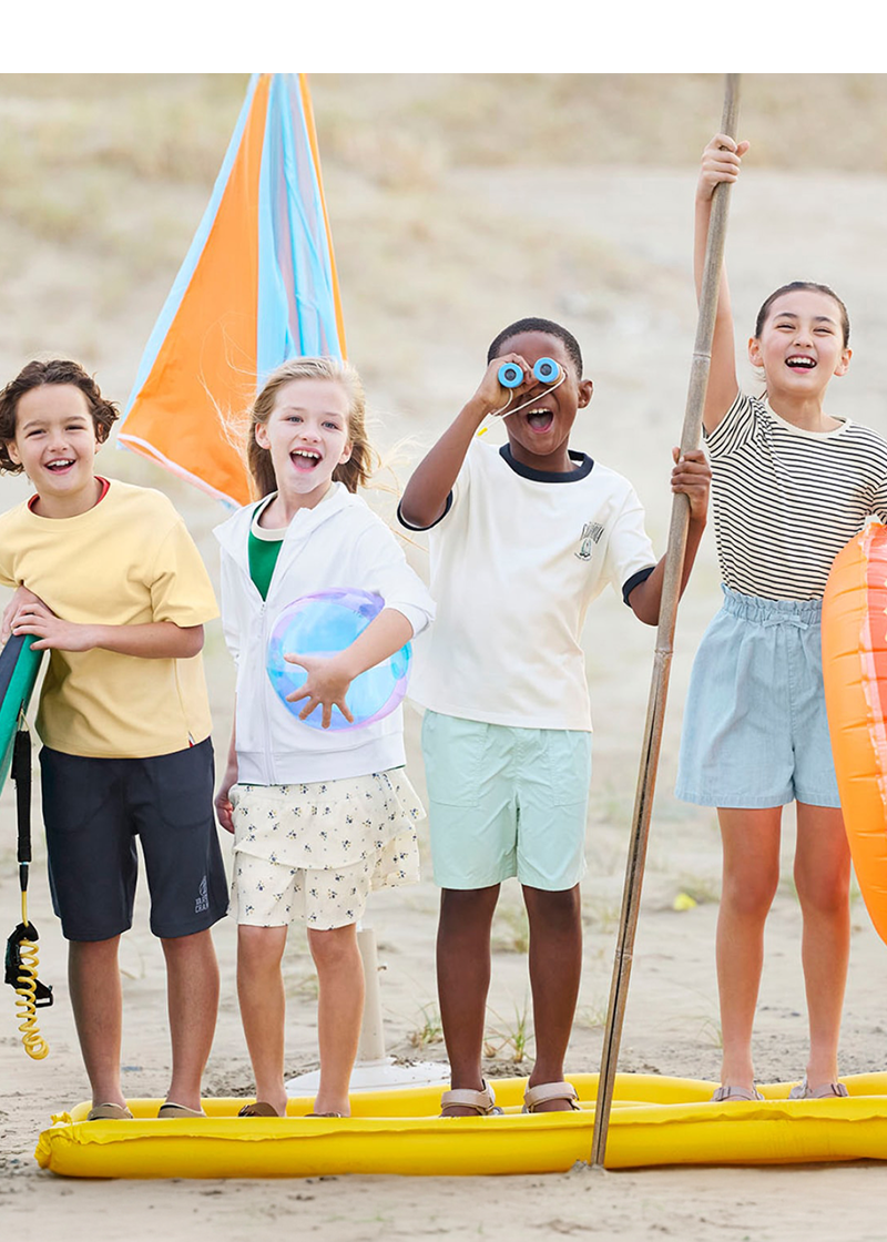 키즈 피크닉, 공원 나들이, 여름 옷 유니클로에서 준비하세요.