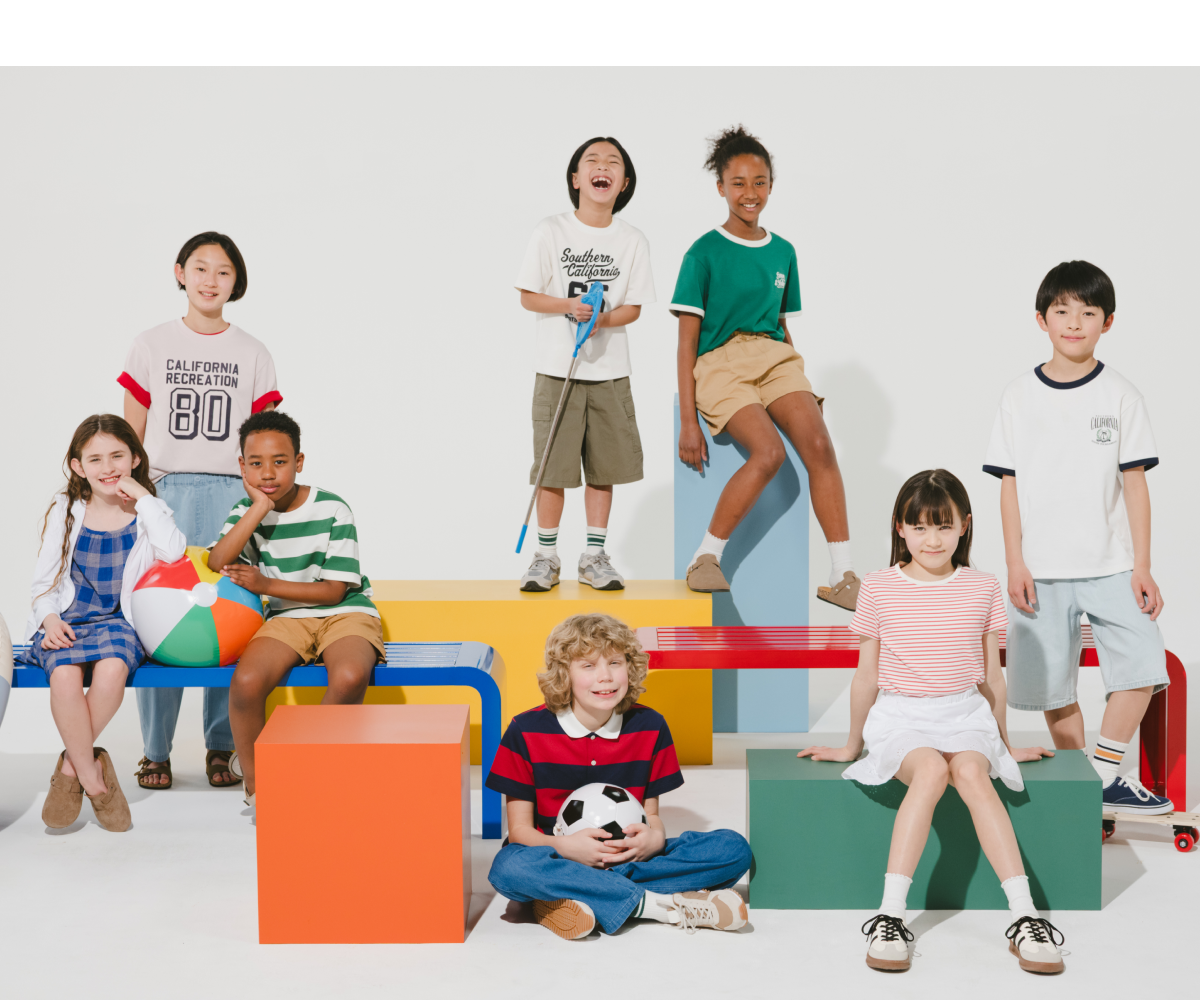 키즈 피크닉, 공원 나들이, 여름 옷 유니클로에서 준비하세요.