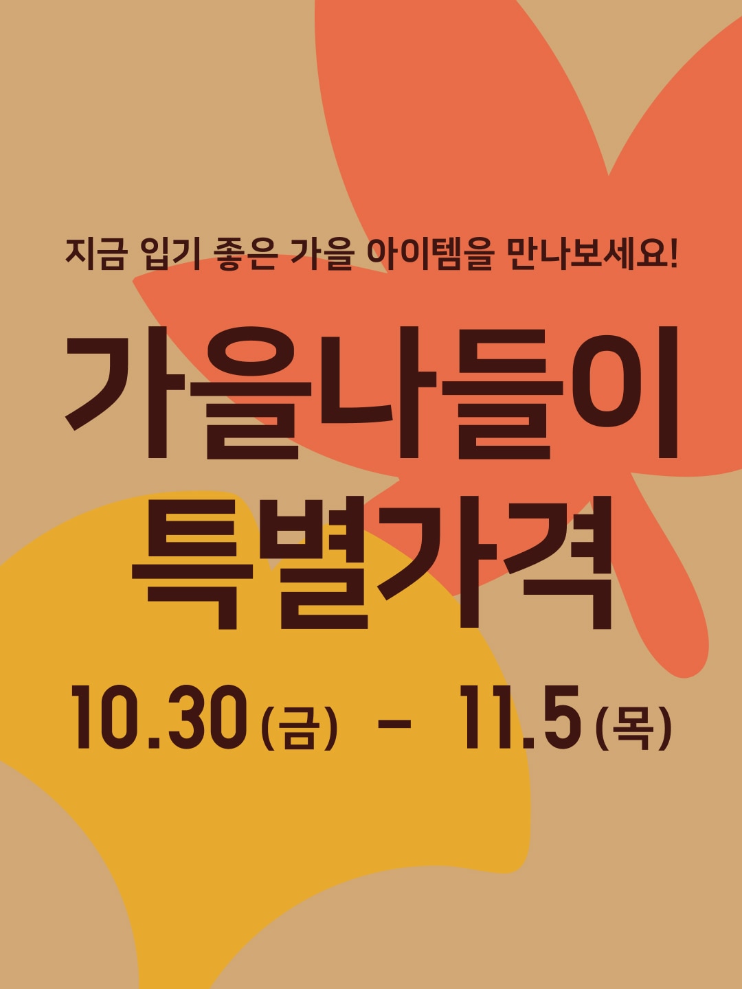 가을나들이 특별가격