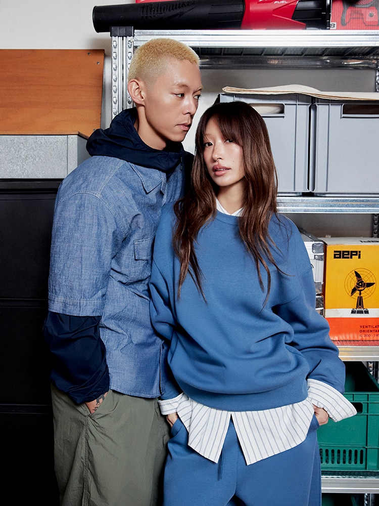 다샤&조나단 커플 유니클로 스타일링