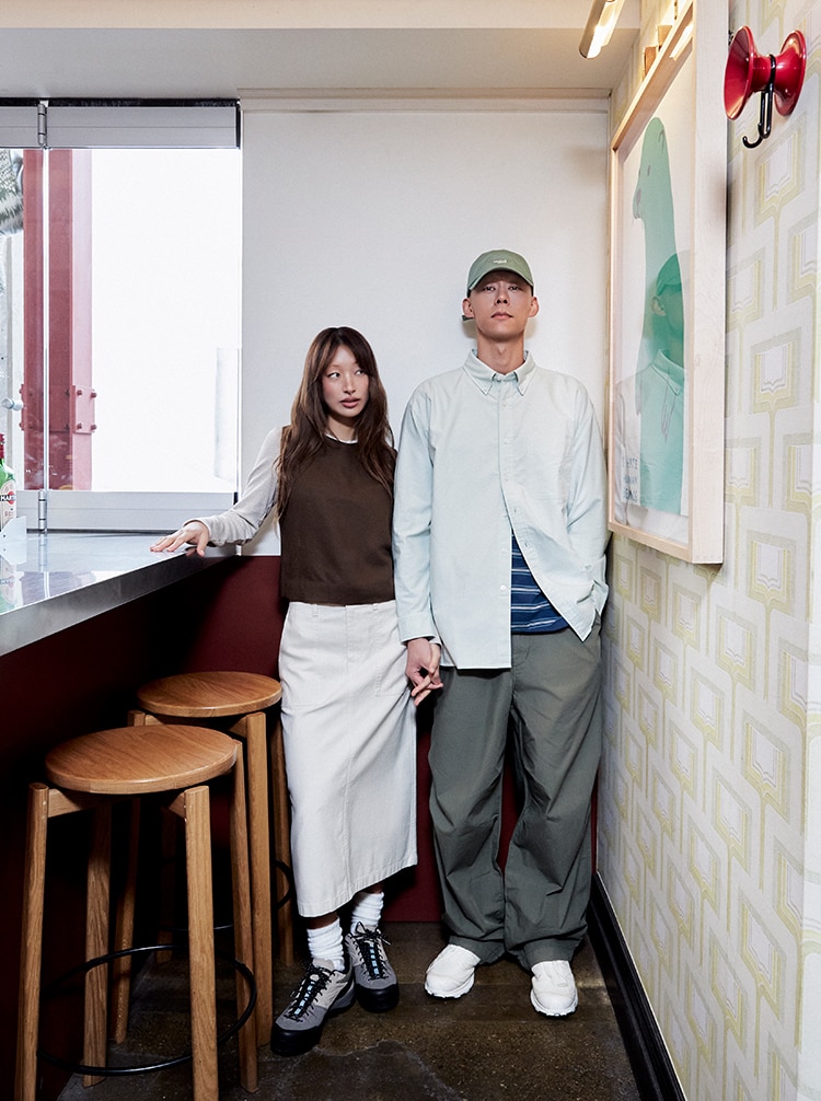 다샤&조나단 커플 유니클로 스타일링