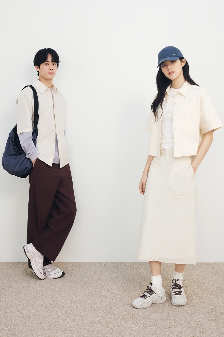 신우재 & 문지원커플 유니클로 봄신상 추천 코디