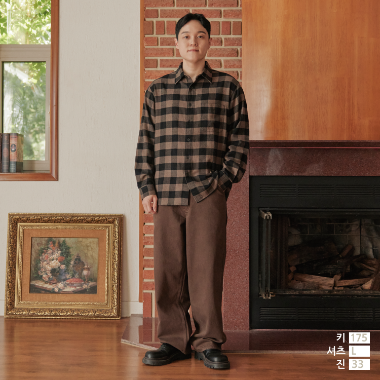 플란넬셔츠 스타일힌트유니클로