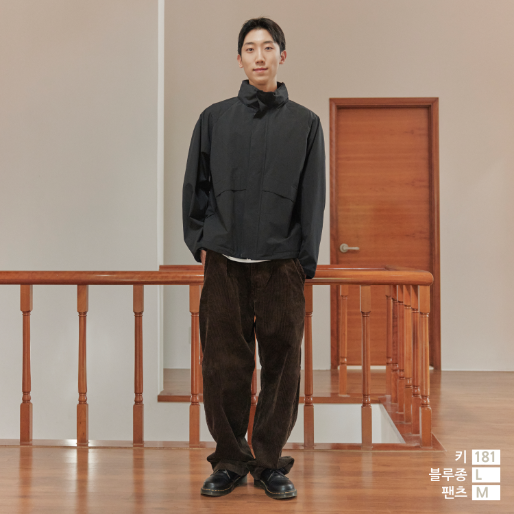 윈드블럭스탠드블루종 스타일힌트유니클로