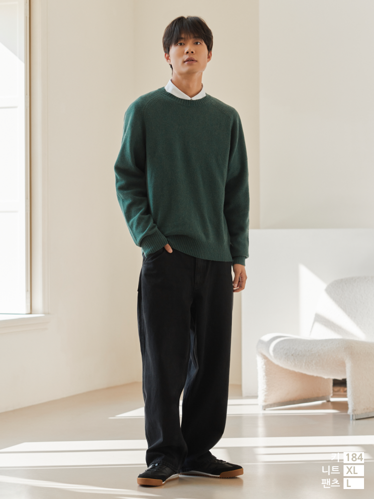램스울크루넥스웨터 스타일힌트유니클로