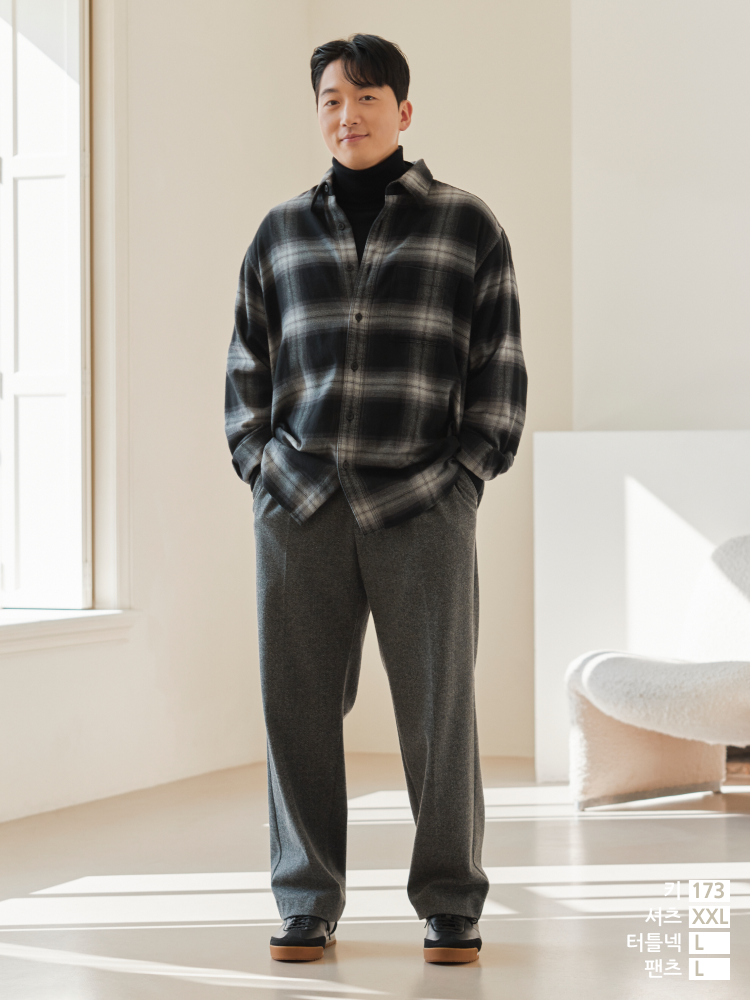 플란넬셔츠 스타일힌트유니클로
