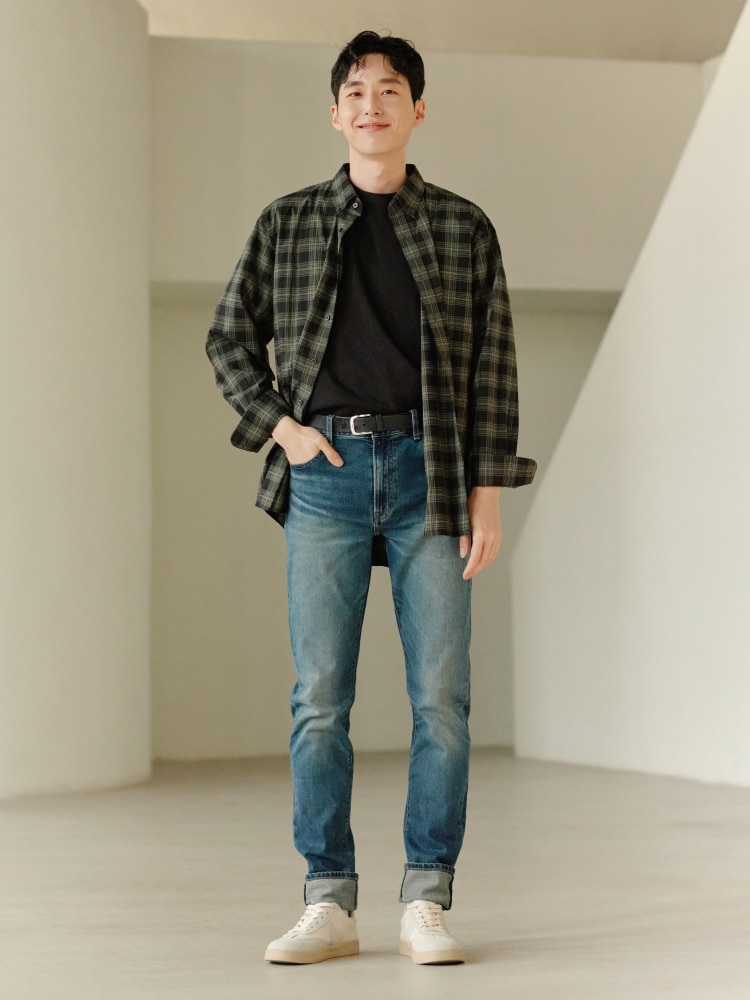 슬림 핏 진 스타일힌트유니클로