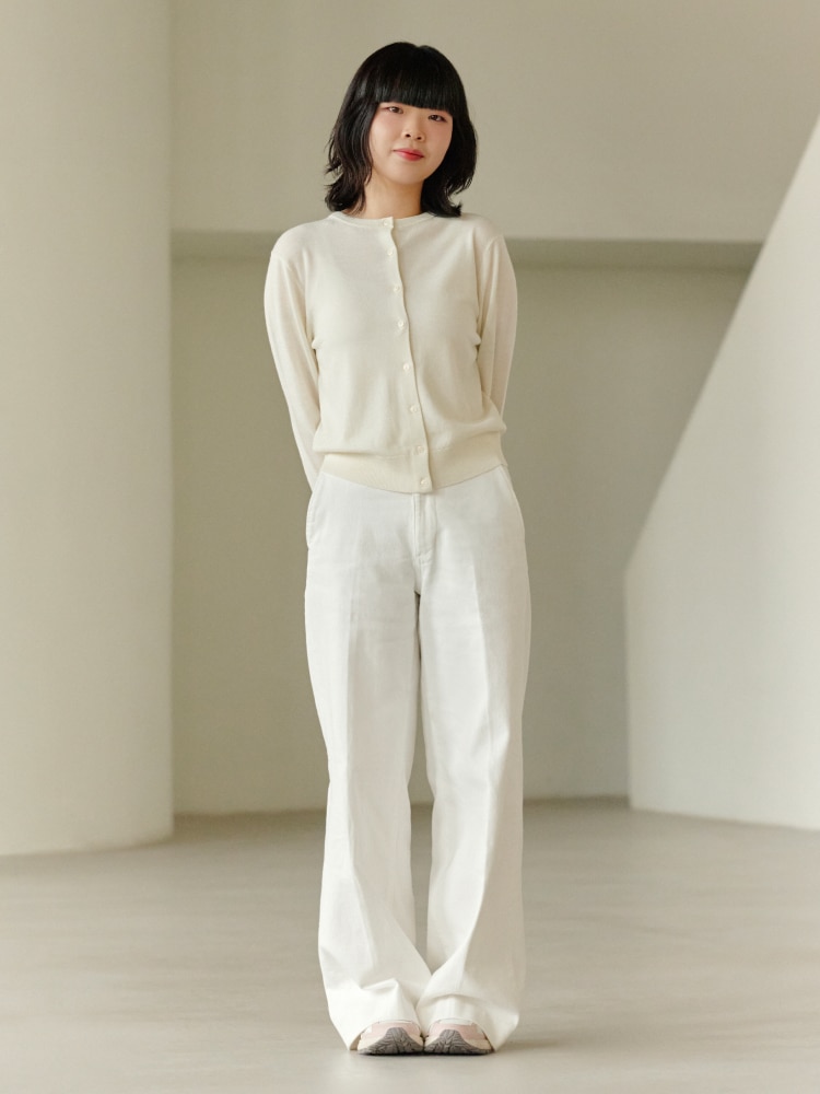 와이드 트라우저 진 스타일힌트유니클로