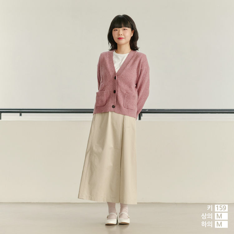 수플레얀V넥쇼트가디건 스타일힌트유니클로