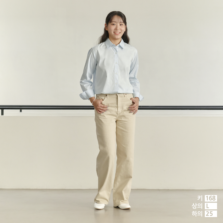 코튼셔츠(긴팔) 스타일힌트유니클로