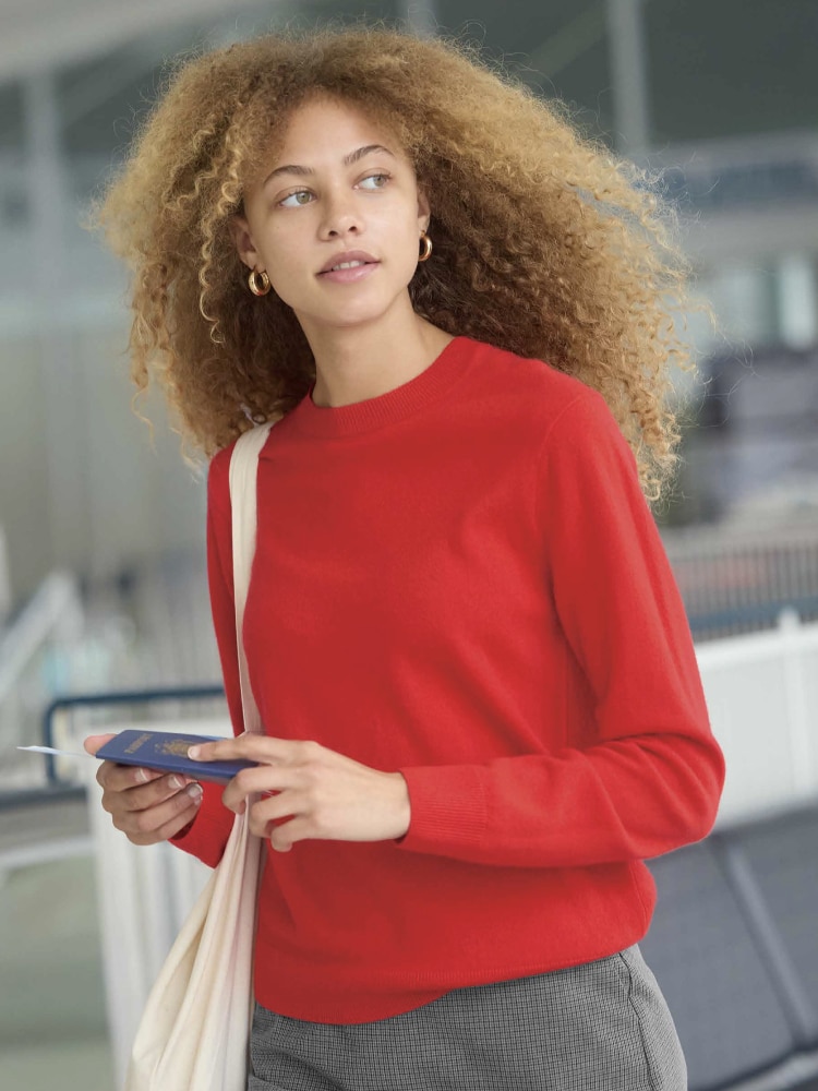 유니클로 캐시미어 겨울 니트