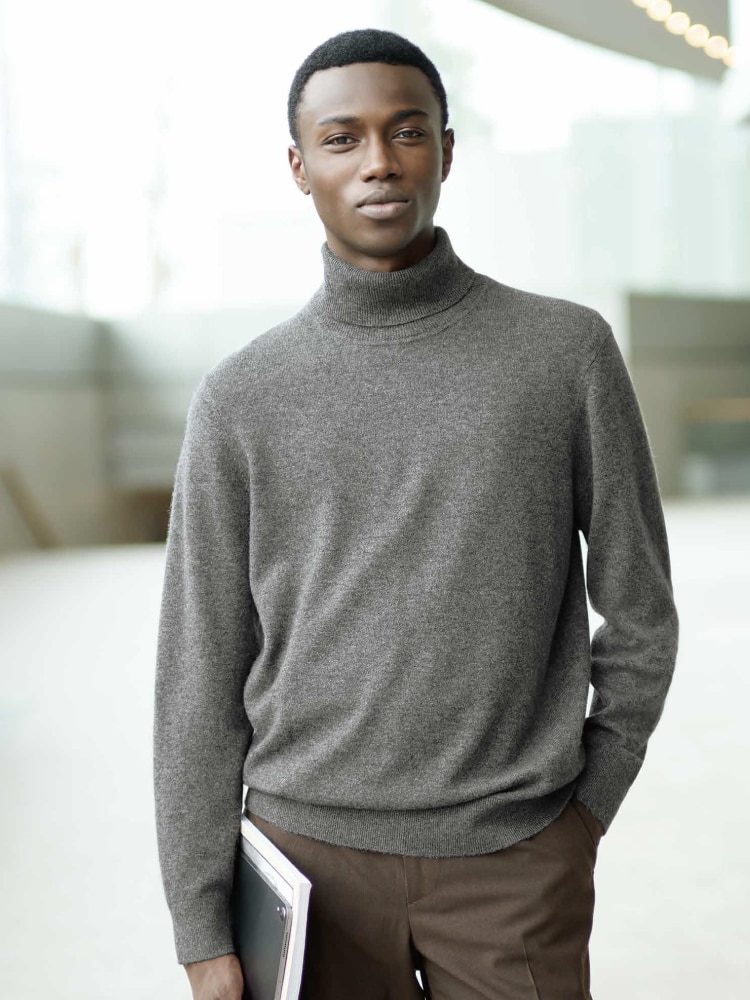 유니클로 캐시미어 겨울 니트