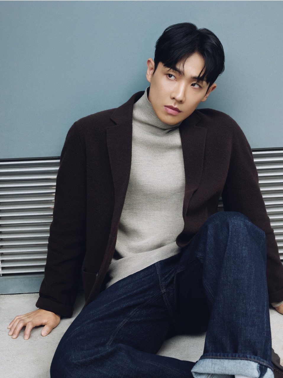 유니클로 니트 셔츠 시즌룩