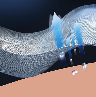 땀을 바르게 흡수하고 건조하는 티셔츠