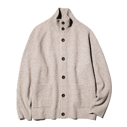 수플레얀스탠드칼라가디건