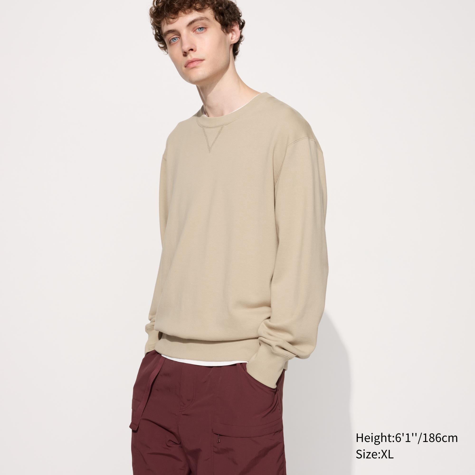 Long sleeve sweatshirt discount uniqlo