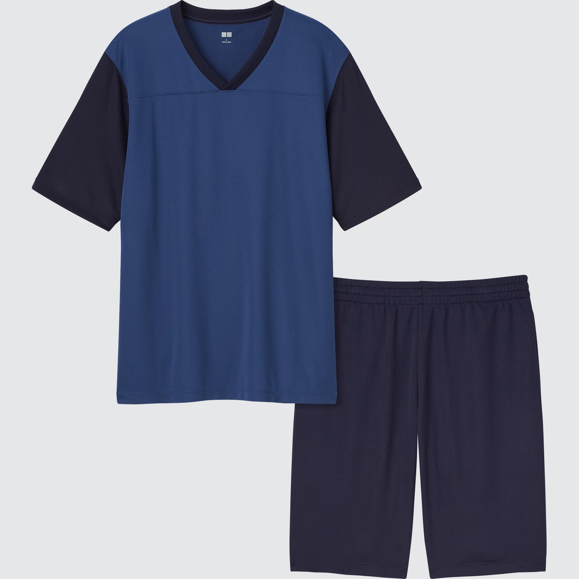 AIRISM MESH V NECK SHORT SLEEVE SET 