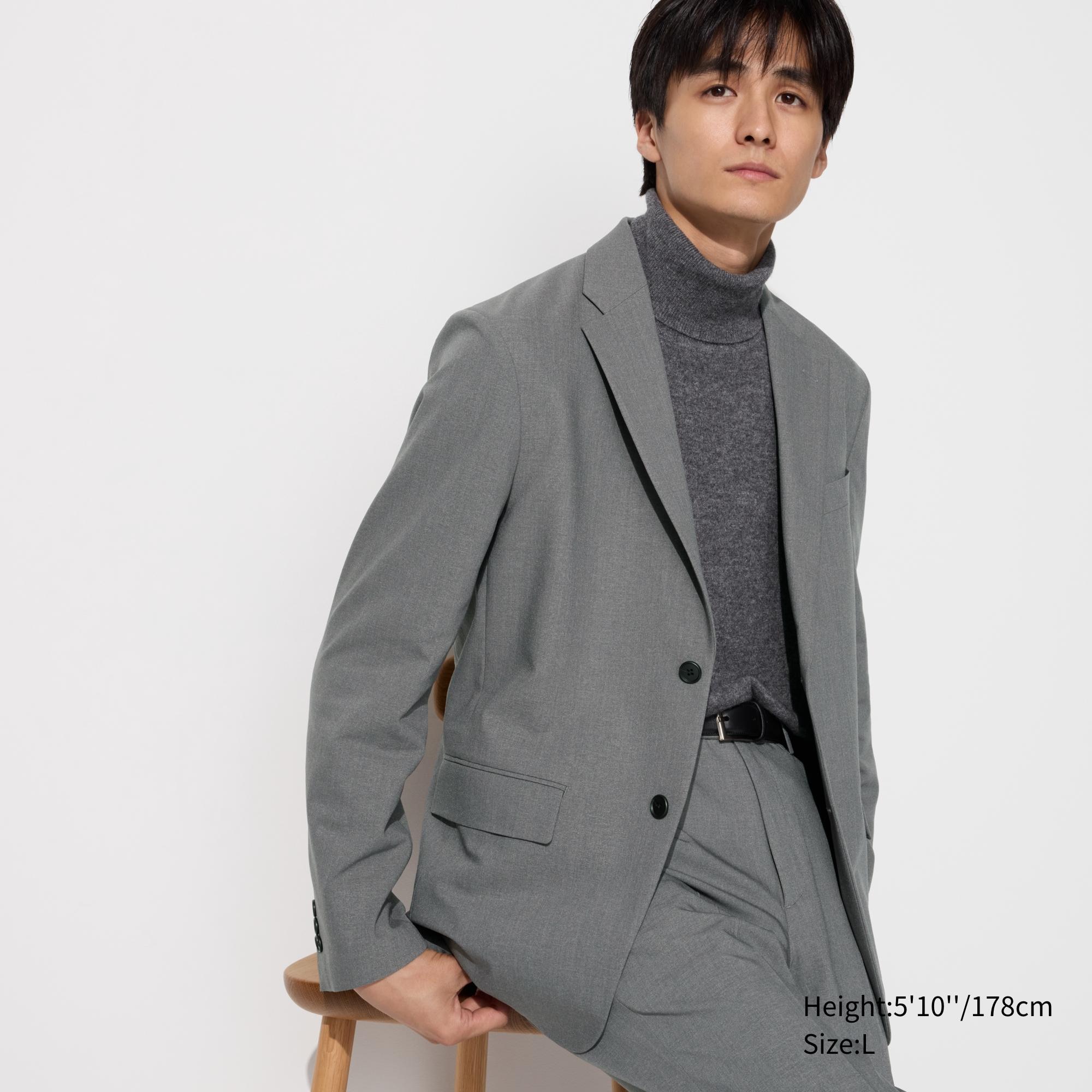 Uniqlo on sale grey jacket