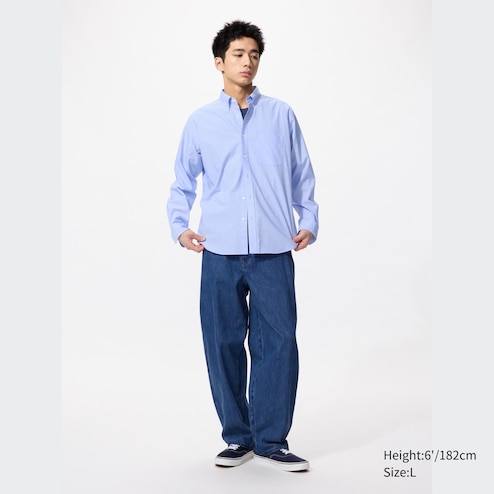 uniqlo extra fine cotton broadcloth long sleeve shirt