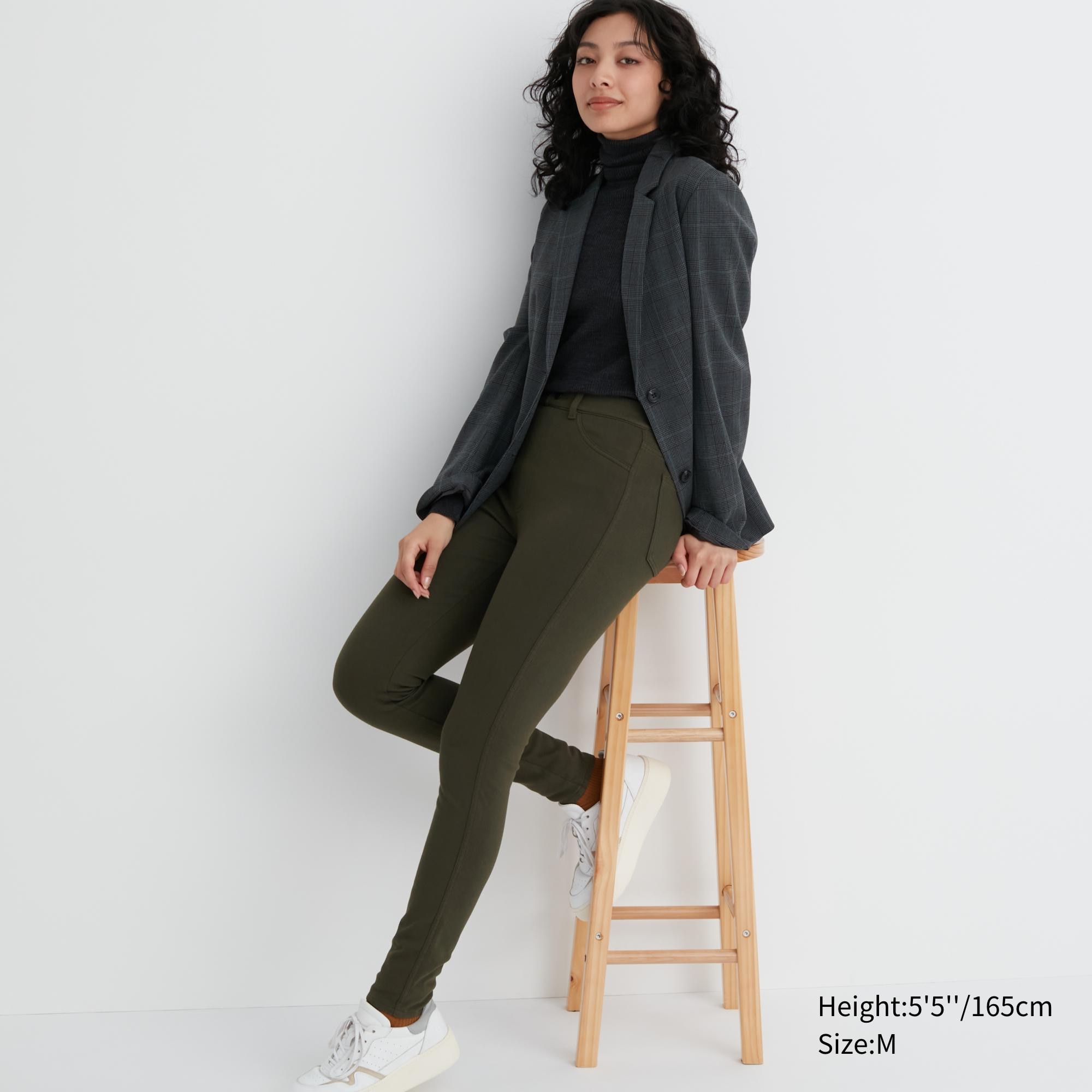 Uniqlo Ultra Stretch Leggings Pants (Olive), Women's Fashion, Bottoms, Jeans  & Leggings on Carousell