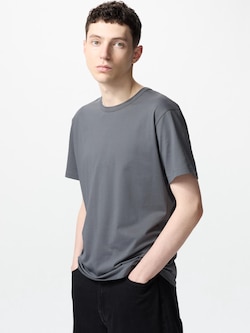 AIRism Cotton Crew Neck T-shirt | Short Sleeve
