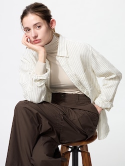 AIRism UV Protection High Neck T-shirt | Long Sleeve