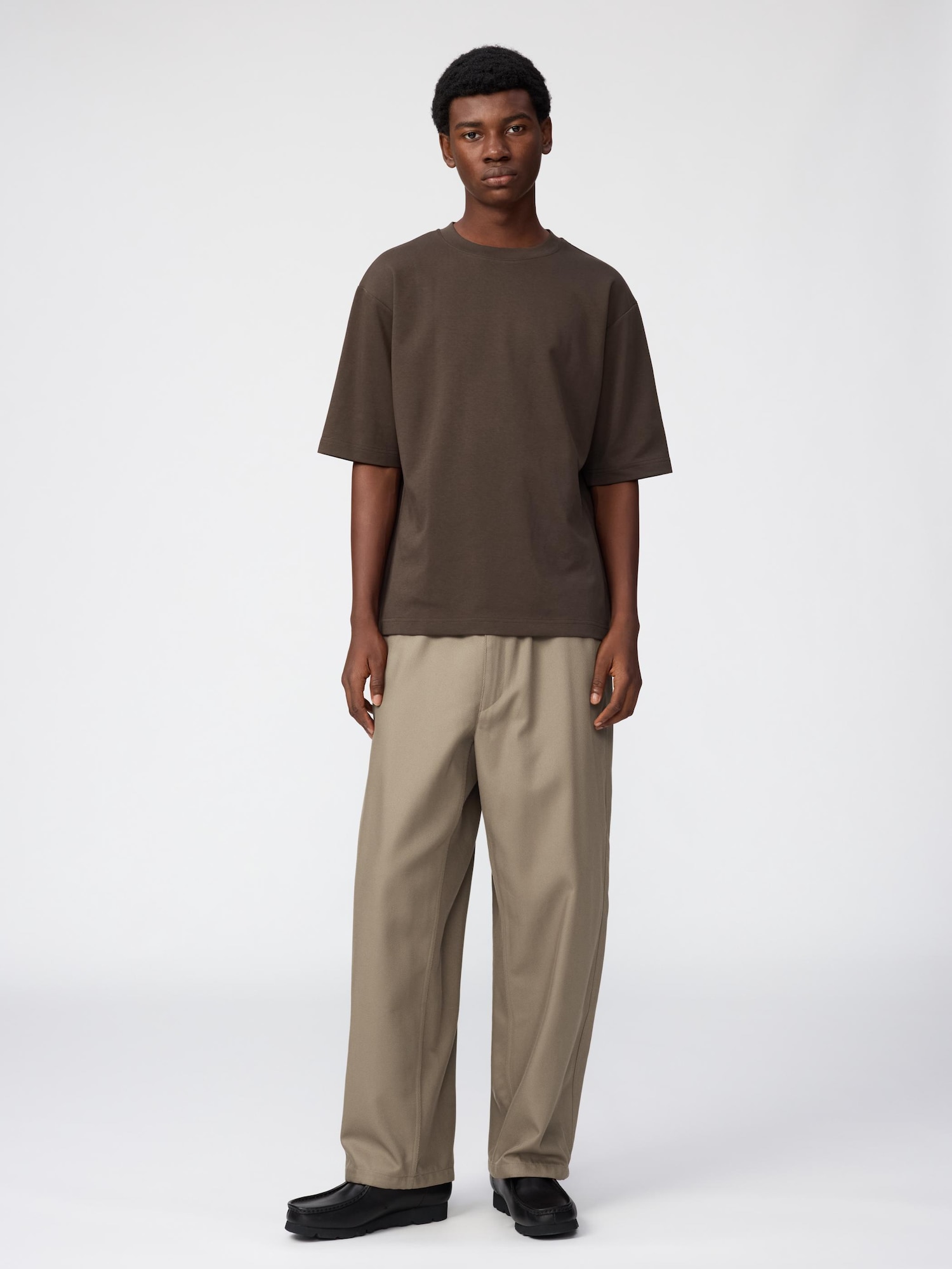 Unisex AIRism Cotton Oversized Crew Neck T-Shirt | Half Sleeve