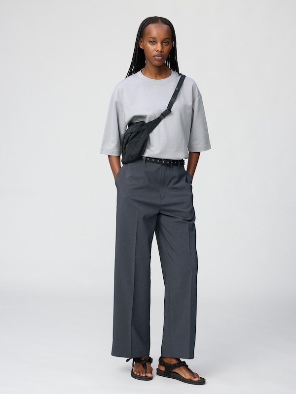 AIRism Cotton Oversized Crew Neck T-Shirt | Half Sleeve