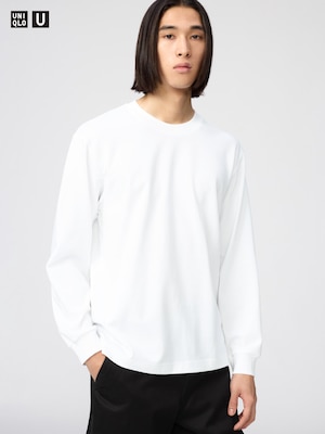 AIRism Cotton Crew Neck T-shirt | Long Sleeve