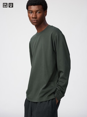AIRism Cotton Crew Neck T-shirt | Long Sleeve