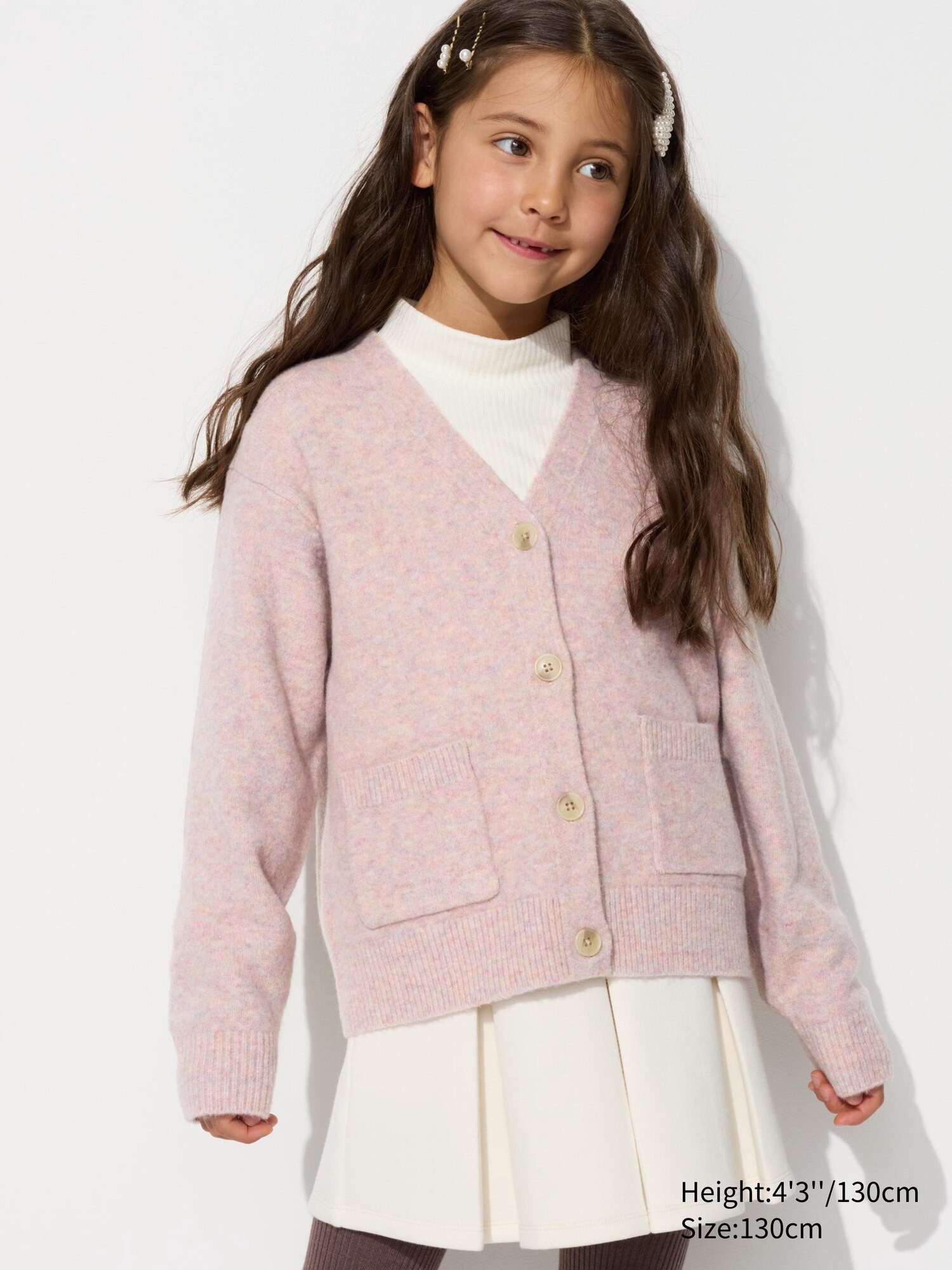 GIRLS Souffle Yarn Cardigan